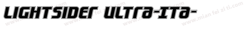 Lightsider Ultra-Ita字体转换